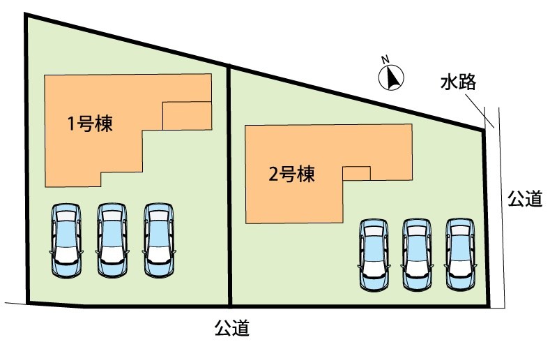 美濃加茂市加茂野町鷹之巣　第5期　1号地 区画図