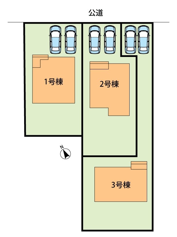 美濃加茂市西町　1号地 区画図