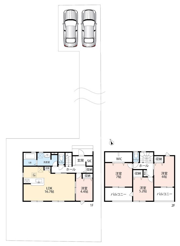美濃加茂市西町　3号地 間取図・土地図