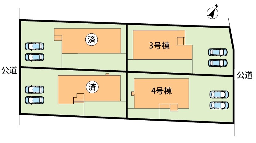 中津川市手賀野　3号地 区画図