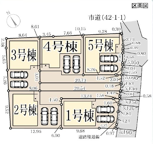 羽曳野市誉田　3号地 区画図