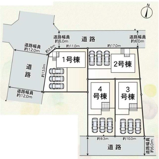 岐阜市中川原　第2期　2号地 区画図