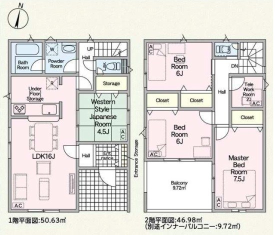 岐阜市中川原　第2期　4号地  間取図・土地図