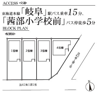 岐阜市西川手　2号地  区画図