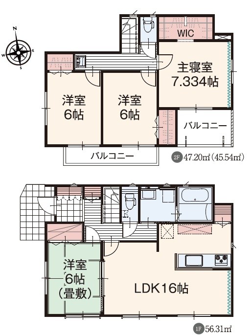 羽島市竹鼻町　2号地  間取図・土地図