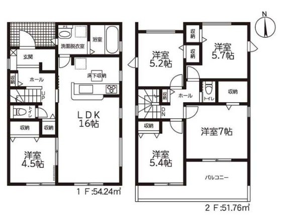 各務原市川島緑町　1号地 間取図・土地図