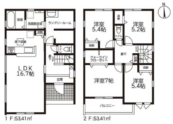各務原市川島緑町　2号地 間取図・土地図