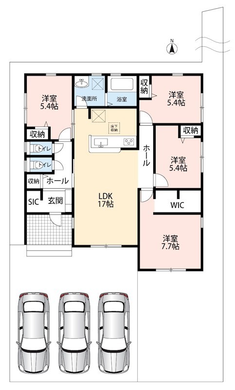 各務原市川島小網町　4号地 間取図・土地図