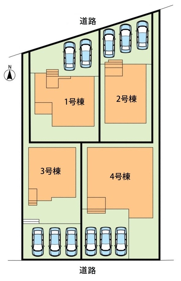 各務原市川島小網町　4号地 区画図