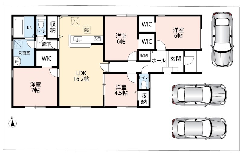 大垣市青木町　3号地 間取図・土地図