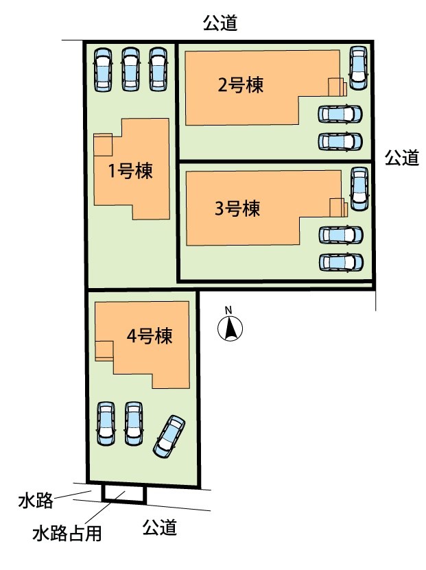 大垣市青木町　3号地 区画図