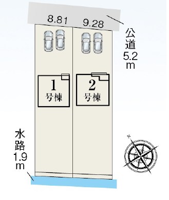 美濃加茂市加茂野町　第6期　1号地 区画図