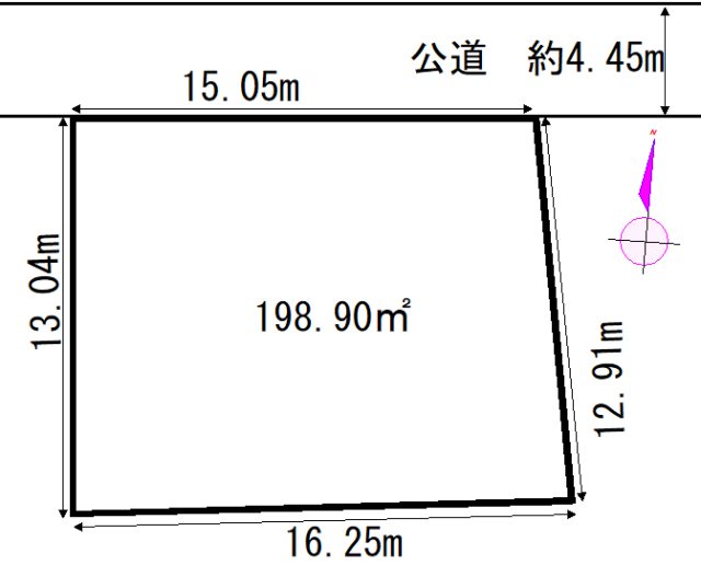 熊内町八丁目土地 間取り図