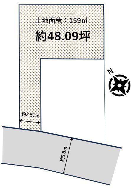 庭代台１丁【建築条件付宅地分譲】 間取り図