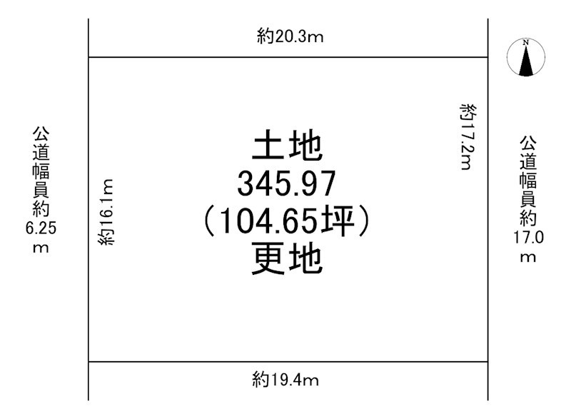 高倉台４丁　土地 間取り図