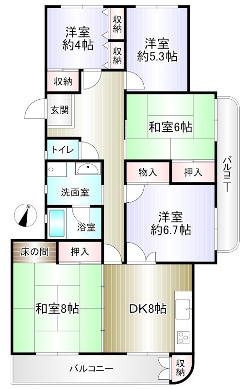 新檜尾台第4次住宅22号棟 間取り図