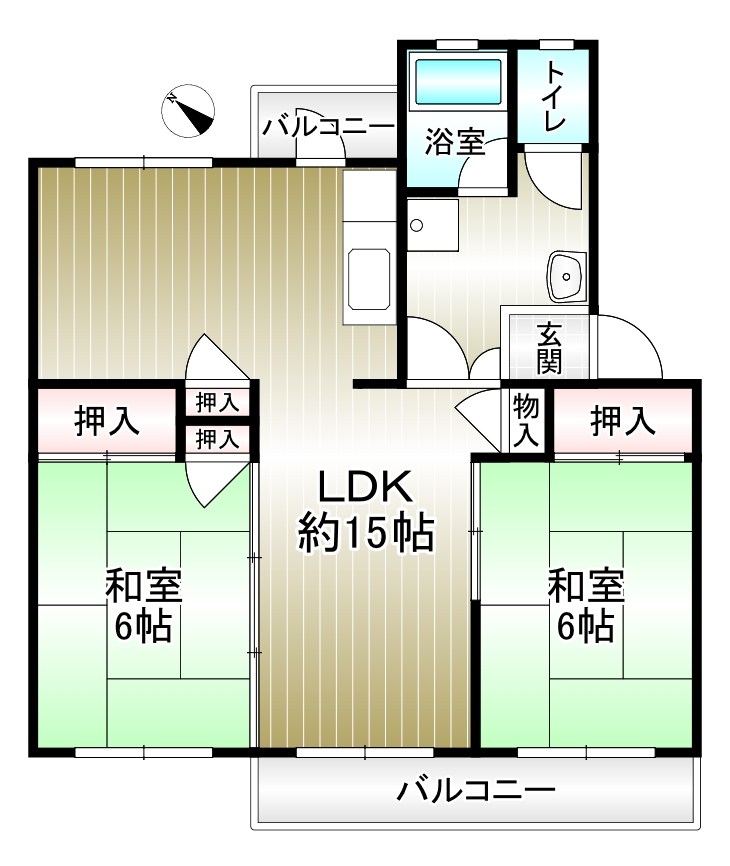 泉北槇塚台住宅10号棟 間取り図