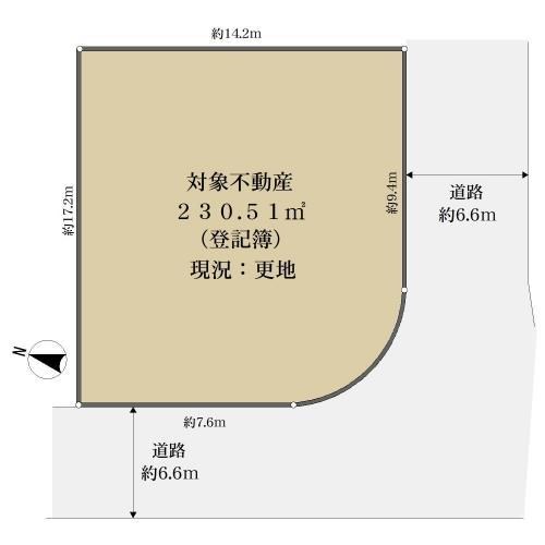 庭代台１丁　土地 間取り図