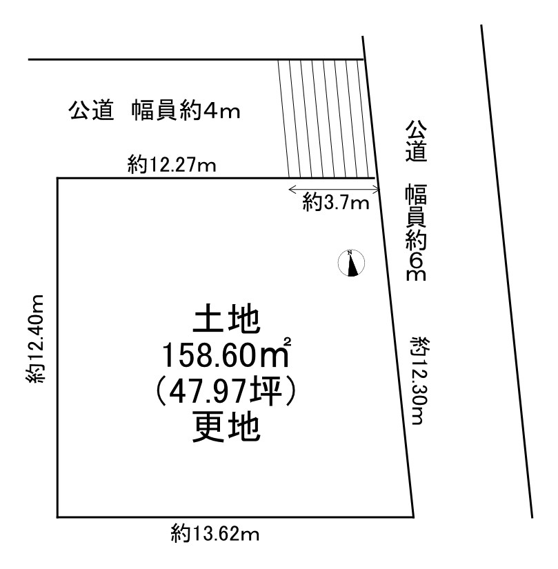 上野芝町１丁　土地 間取り図