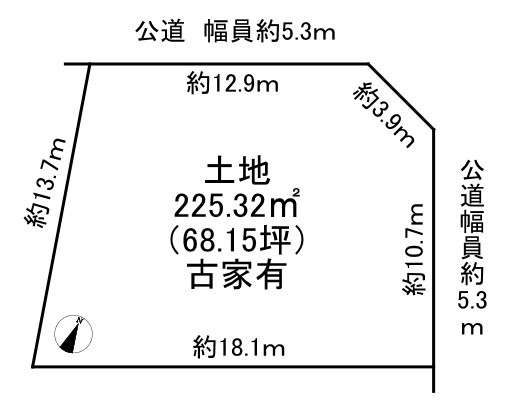 光明台２丁目　土地 間取り図