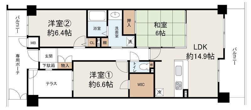 グランアークス泉ヶ丘 間取り図