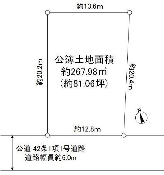 三原台４丁　土地 間取り図