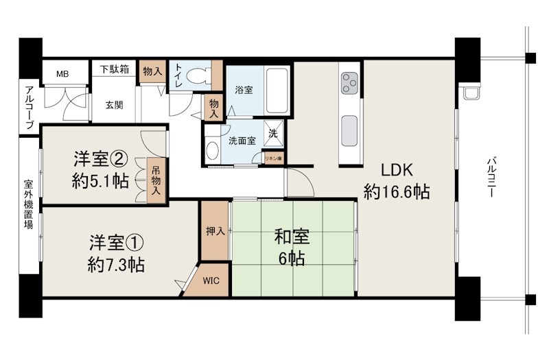 ロイヤルシャトー泉ヶ丘 間取り図