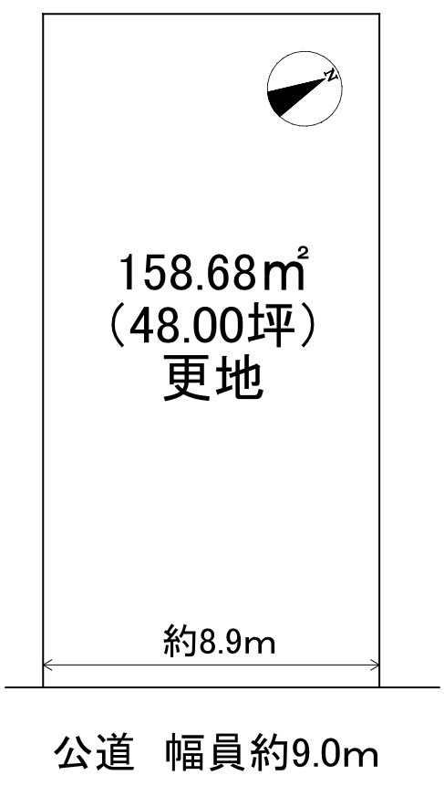 桃山台１丁　土地 間取り図