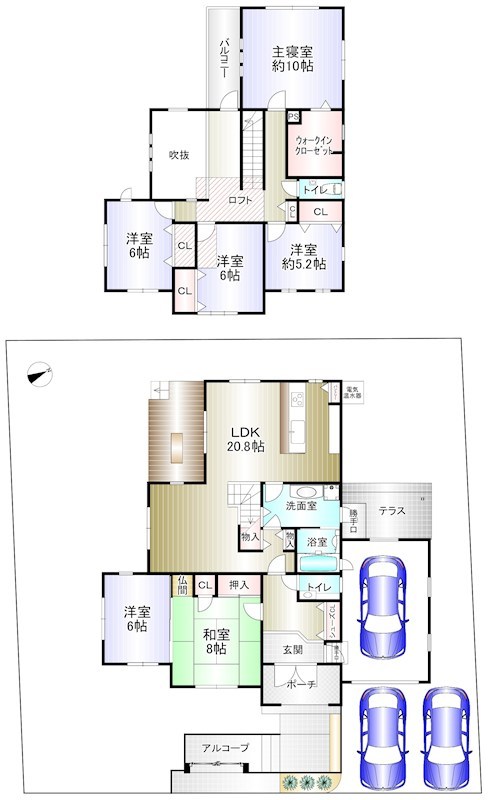 庭代台４丁　戸建 間取り図