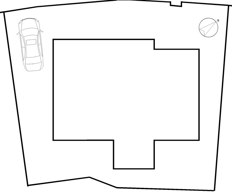 赤坂台5丁　土地 間取り図