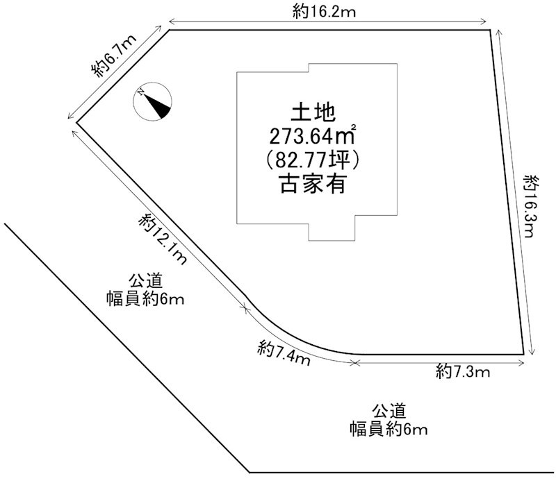 赤坂台６丁　土地 間取り図