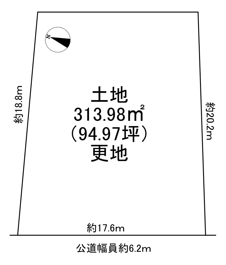 高倉台３丁　土地 間取り図