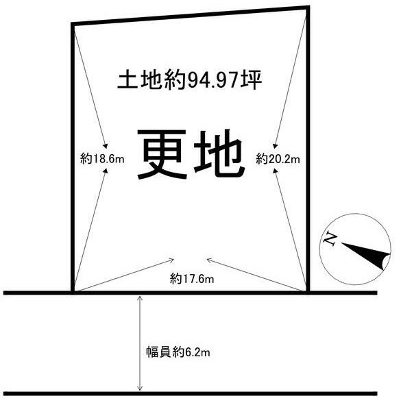 高倉台３丁　土地 間取り図