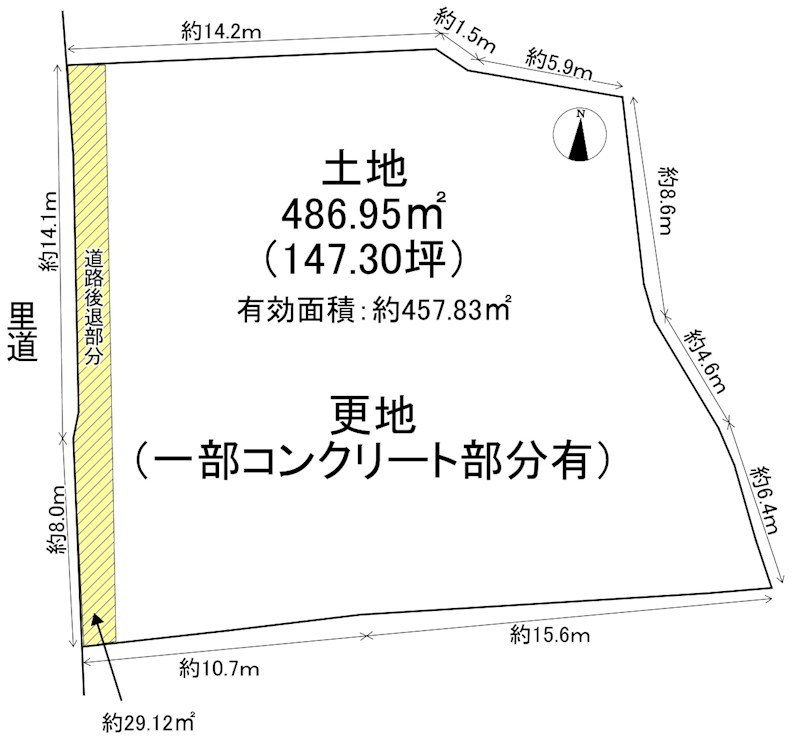 片蔵　土地 間取り図