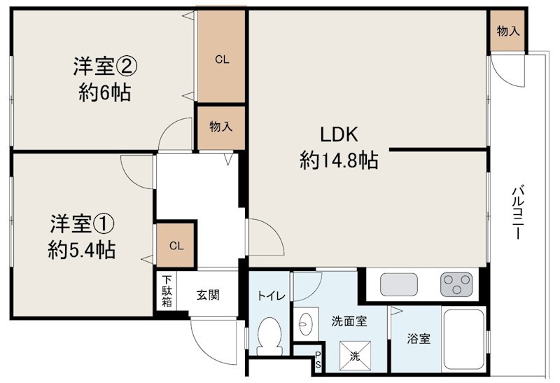 茶山台第１次住宅11号棟 間取り図
