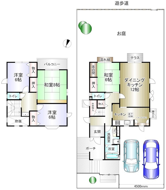 光明台２丁目　戸建 間取り図