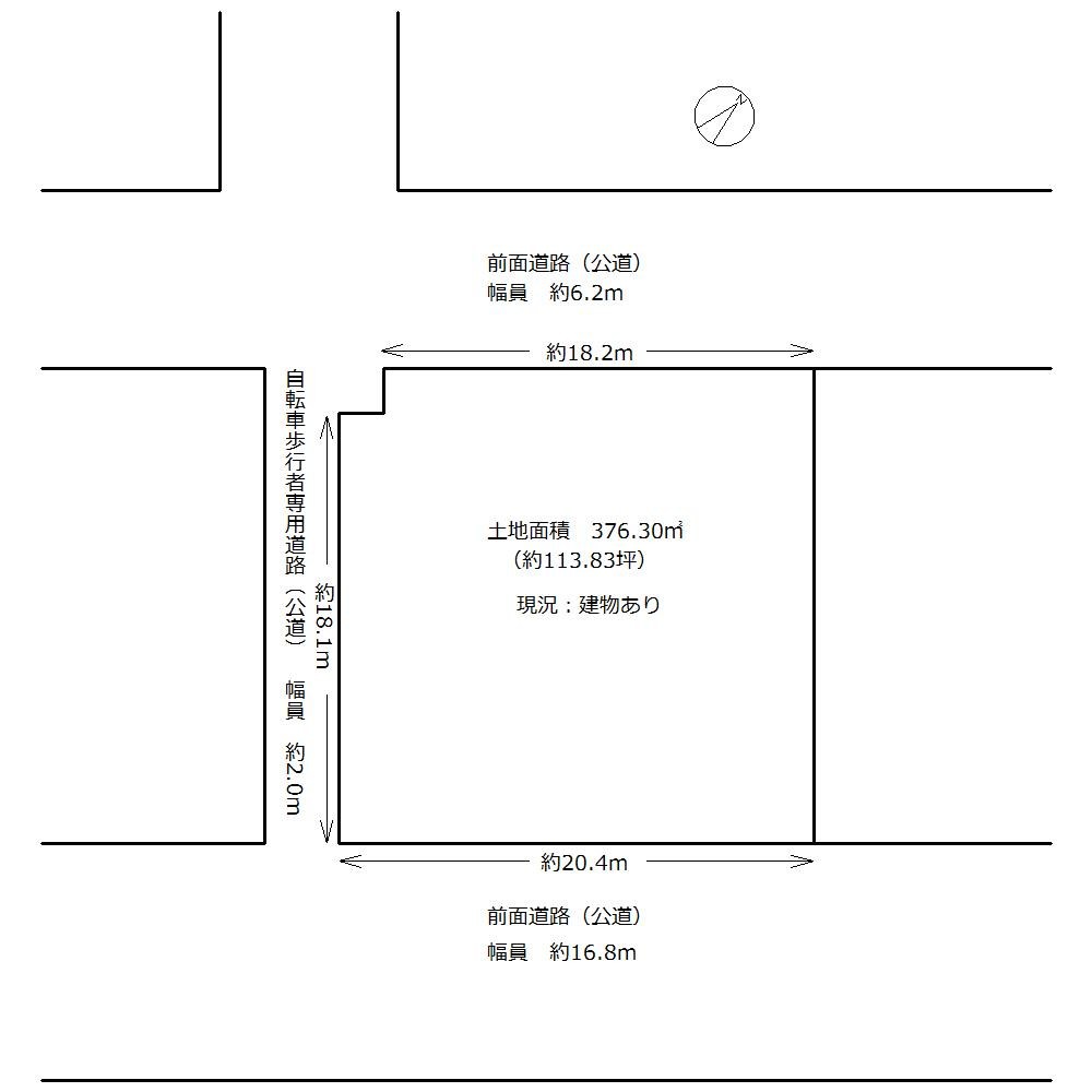 高倉台２丁　土地 間取り図