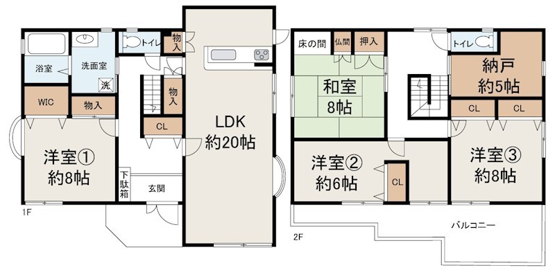 庭代台４丁　戸建  間取り図
