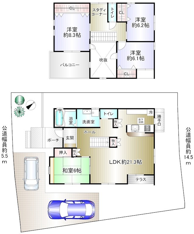 みずき台２丁目　戸建 間取り図