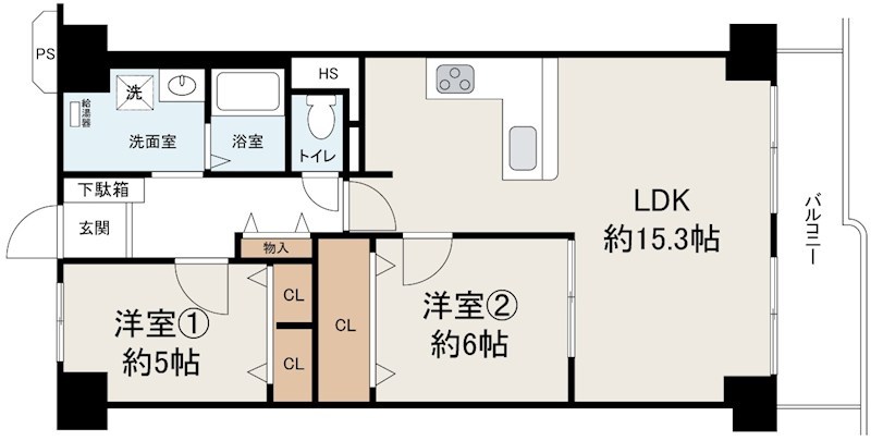 泉北星和台コーポラス 間取り図