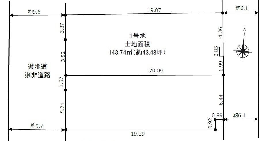 新檜尾台４丁　１号地 間取り図