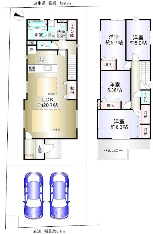 新檜尾台４丁　２号地 間取り図