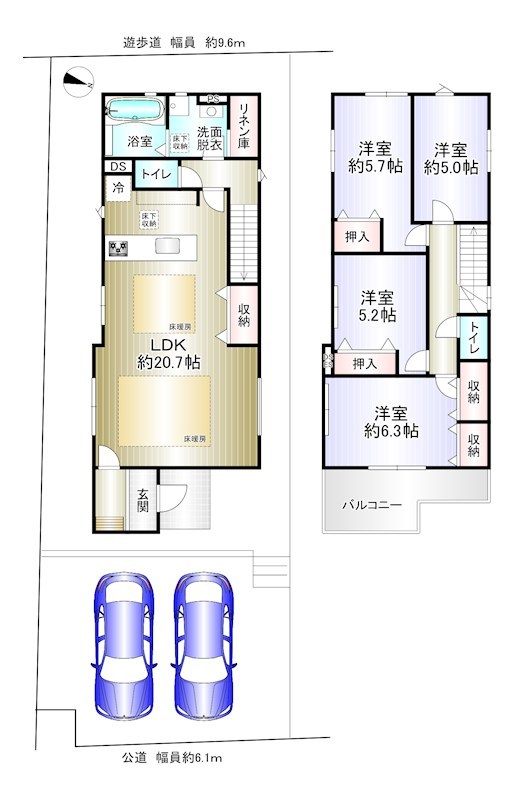 新檜尾台４丁　２号地 間取り図