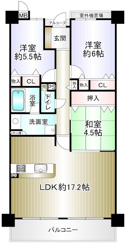 ローレルコート泉ヶ丘 間取り図