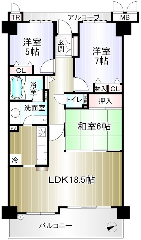 ソフィア泉ヶ丘パークヴェール 間取り図