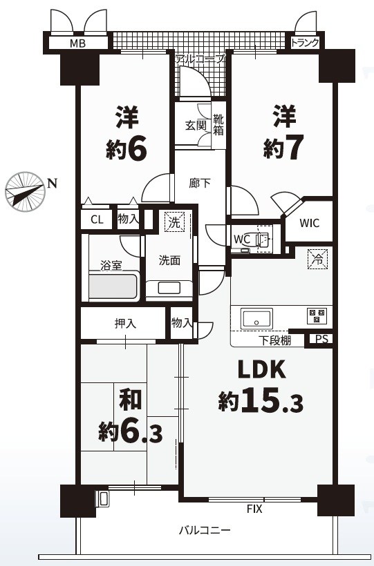 ソフィア泉ヶ丘パークヴェール 間取り図