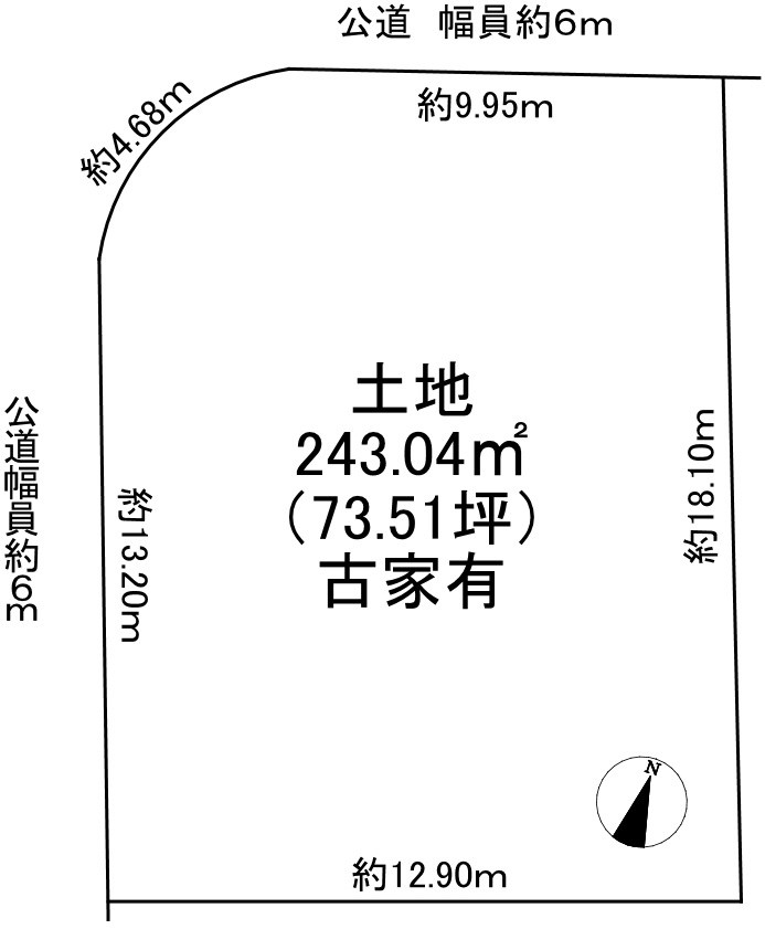 御池台３丁　土地 間取り図
