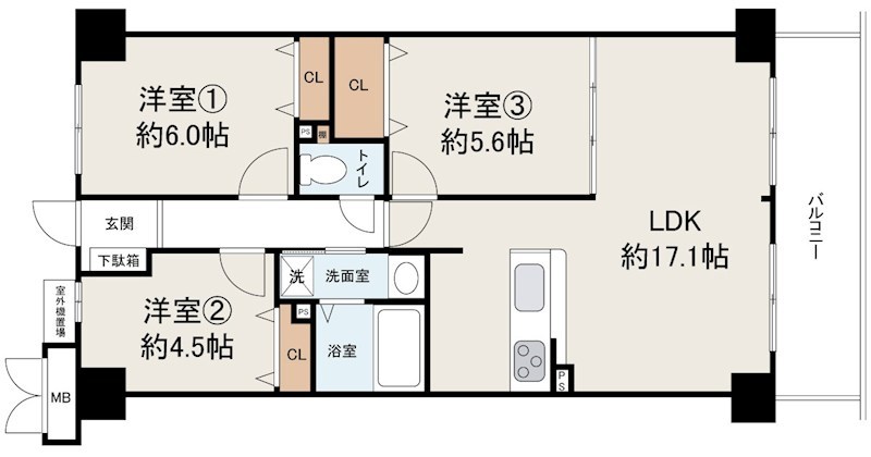 ベルク泉北高倉台 間取り図