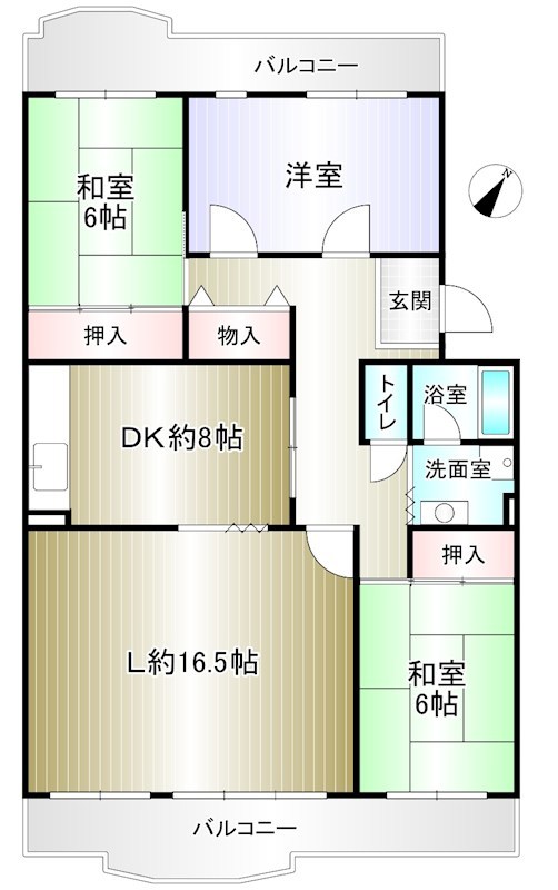 光明池駅前第3住宅7号棟 間取り図