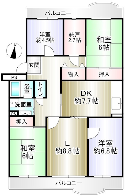 光明池駅前第2住宅3号棟 間取り図